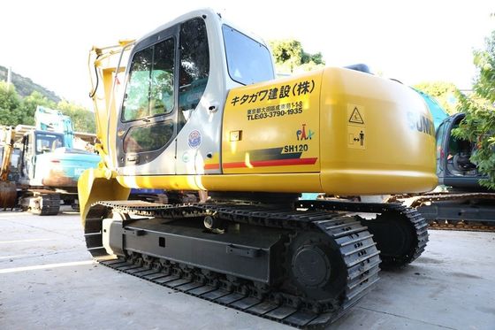 Original Jepang digunakan Sumitomo SH120-6 Crawler Excavator Dalam kondisi yang sangat baik