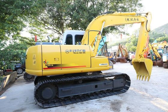 Original Jepang digunakan Sumitomo SH120-6 Crawler Excavator Dalam kondisi yang sangat baik