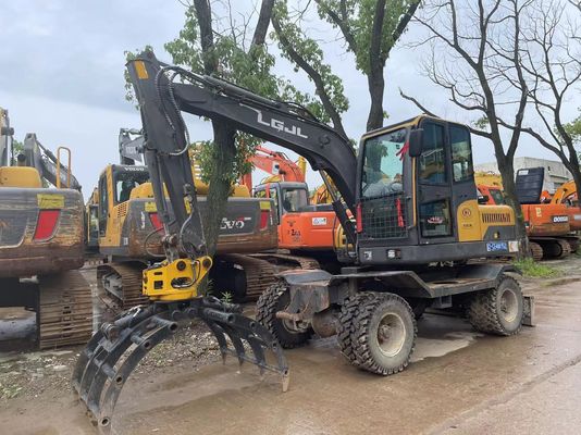 2018 Tahun Digunakan SDLH LG670BM Wheel Excavator Dengan Clamp Hidraulik