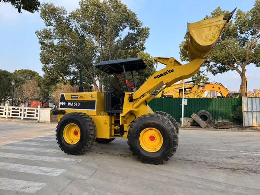 Original Jepang digunakan Komatsu WA510 Mini Wheel Loader bekerja dalam kondisi baik