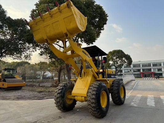 Original Jepang digunakan Komatsu WA510 Mini Wheel Loader bekerja dalam kondisi baik