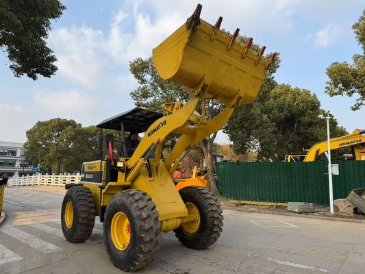 Original Jepang digunakan Komatsu WA510 Mini Wheel Loader bekerja dalam kondisi baik