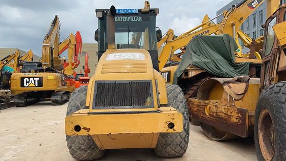 Warna asli digunakan Caterpillar CS-683E Single Drum Road Roller Dalam kondisi yang sangat baik