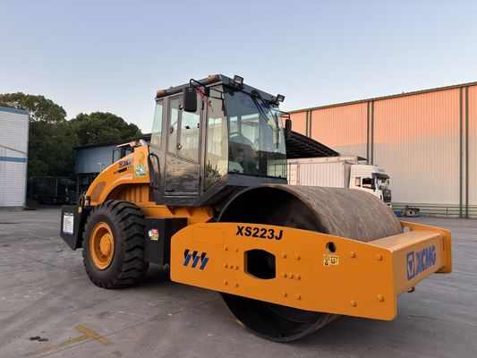 Digunakan XCMG XS223J Single Drum Compactor Mudah Operasi Dan Kondisi Baik