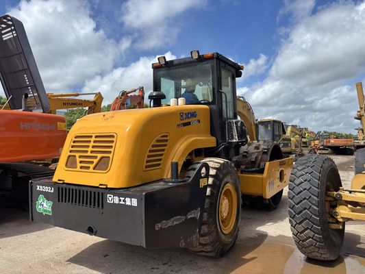 Digunakan XCMG XS202J Single Drum Road Roller Dengan Sheepfoot Dengan Harga Murah