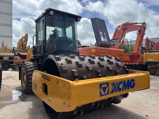 Digunakan XCMG XS202J Single Drum Road Roller Dengan Sheepfoot Dengan Harga Murah
