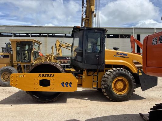 Digunakan XCMG XS202J Single Drum Road Roller Dengan Sheepfoot Dengan Harga Murah