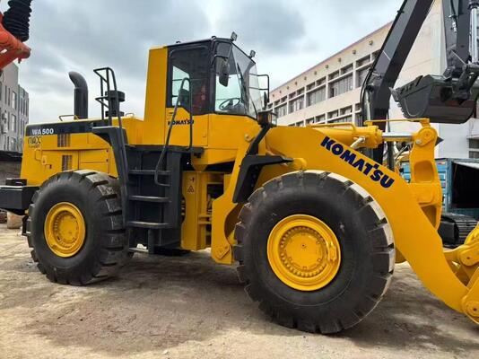 Cat ulang warna digunakan Komatsu WA500-3 wheel loader Dalam kondisi yang sangat baik