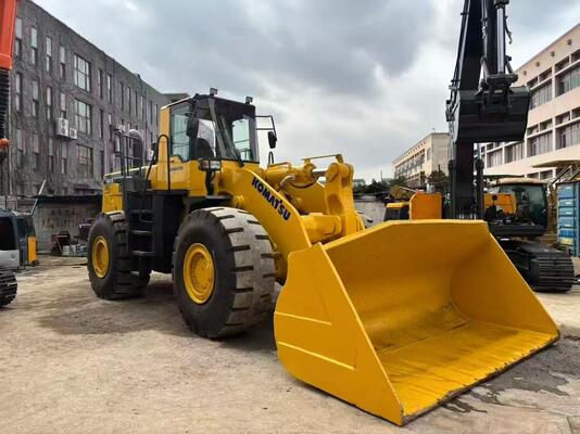 Cat ulang warna digunakan Komatsu WA500-3 wheel loader Dalam kondisi yang sangat baik