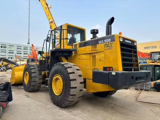 Cat ulang warna digunakan Komatsu WA500-3 wheel loader Dalam kondisi yang sangat baik