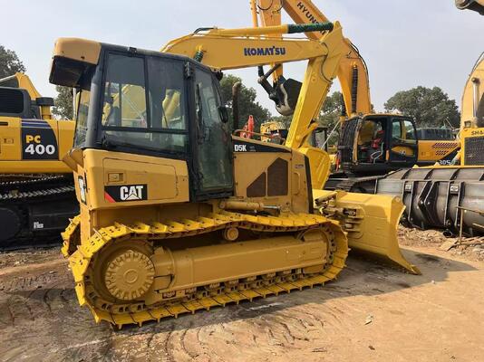 Bulldozer Rantai CAT D5K XL dengan Pisau 6 Arah, Warna Asli