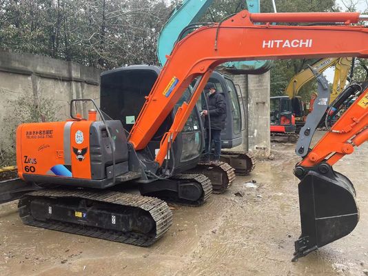 Original Jepang Digunakan Hitachi ZX60 Mini Crawler Excavator Dengan Jari Hidraulik