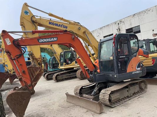 Tahun 2018 Digunakan Doosan DX60-9C Mini Excavator Dalam kondisi sangat baik/ Digunakan Doosan Mini Excavator Untuk Dijual