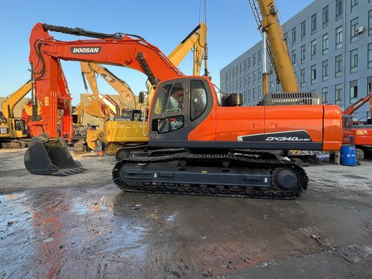 Cat ulang digunakan Doosan DX340LC-9C Crawler Excavator Dalam kondisi yang sangat baik